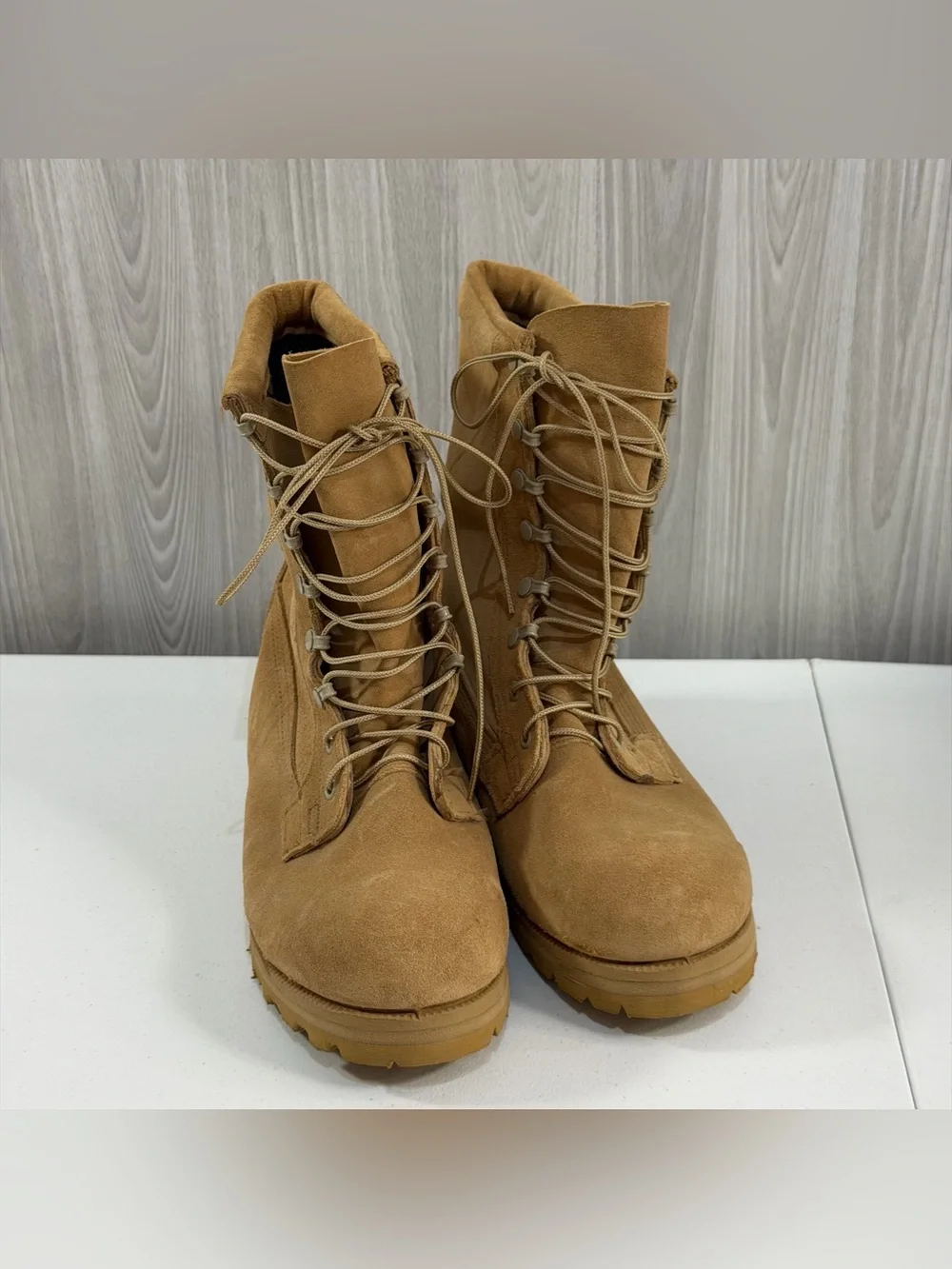 Belleville Goretex Desert Tan Leather Nylon Combat Military Boot ICWT 9.5XW